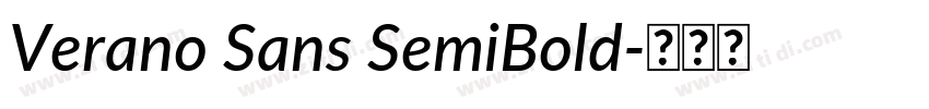 Verano Sans SemiBold字体转换 Verano Sans SemiBold字体转换